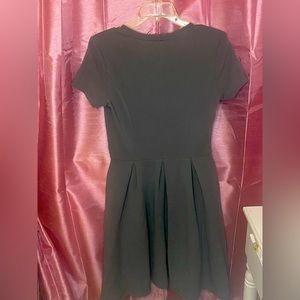 Short Sleeve Waist Midi Dress